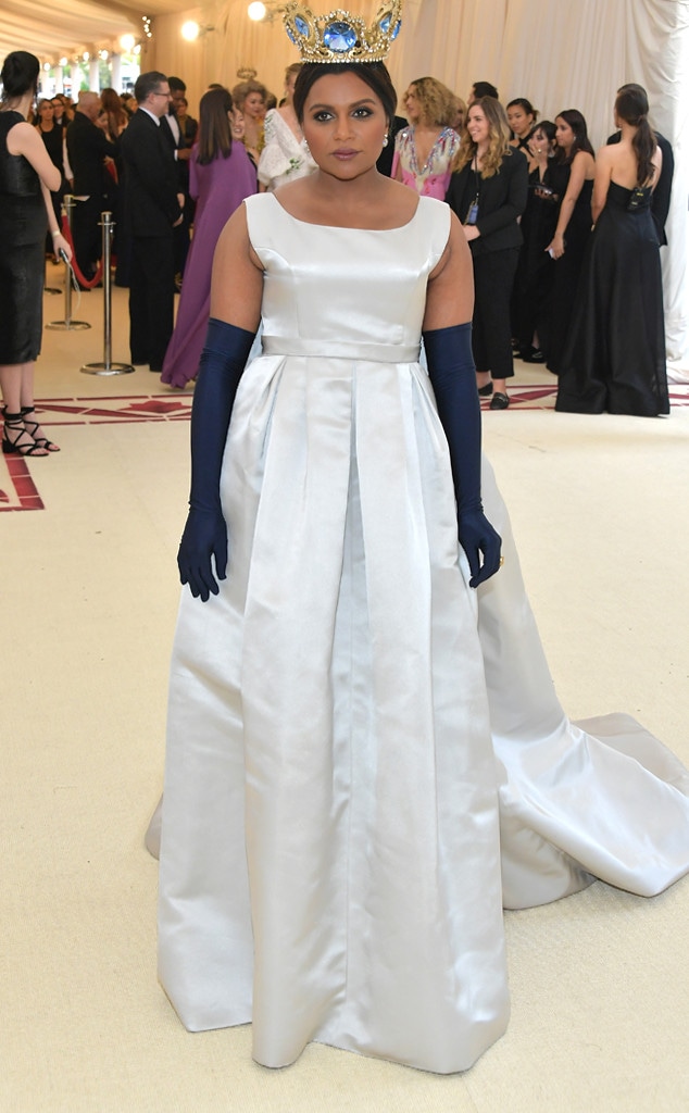 Mindy Kaling Is a Fashion Queen at the 2018 Met Gala - E! Online - AU